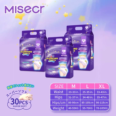 Băng vệ sinh dạng quần Misecr siêu mỏng 30 miếng, thấm hút tốt, thoải mái, giá 135.000₫ 2 Băng vệ sinh dạng quần Misecr siêu mỏng 30 miếng, thấm hút tốt, thoải mái, giá 135.000₫ 2