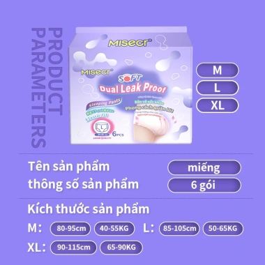 Băng vệ sinh dạng quần probiotic kháng khuẩn khử mùi Misecr 30 miếng - Giá ưu đãi 210.000₫ 3