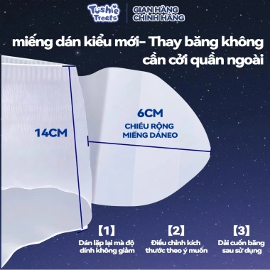 Băng vệ sinh dạng quần Tushie Treats SET 50 miếng, đóng gói riêng lẻ, size M-L-XL-2XL (40-98kg) - Giá ưu đãi 397.000₫ 4
