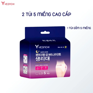 Băng vệ sinh dạng quần Yeonchi 360 độ bảo vệ suốt đêm không lo tràn 130.000₫