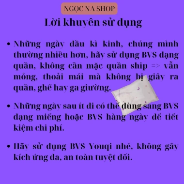 Băng vệ sinh dạng quần YOUQI 20 túi size S‑M & L‑XL – Tiết kiệm, dùng 1 lần, thoải mái, chỉ 140.000₫