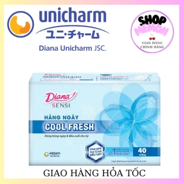 Băng vệ sinh DIANA 40 miếng hàng ngày - Siêu thấm, thoáng mát, giá chỉ 33.500₫