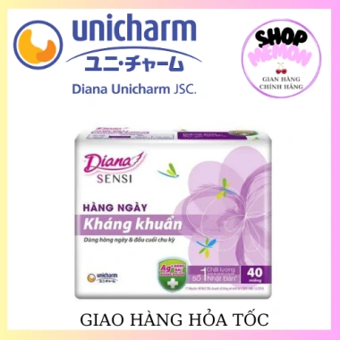 Băng vệ sinh DIANA 6 gói 40 miếng kháng khuẩn - Giá ưu đãi 175.000 VND 3