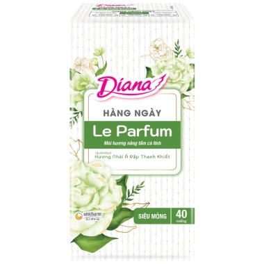 Băng vệ sinh Diana Le Parfum 6 gói 40 miếng – Hương nhài Ả Rập, mộc hồng Anh Quốc, giảm còn 208.000₫ 2 Băng vệ sinh Diana Le Parfum 6 gói 40 miếng – Hương nhài Ả Rập, mộc hồng Anh Quốc, giảm còn 208.000₫ 2
