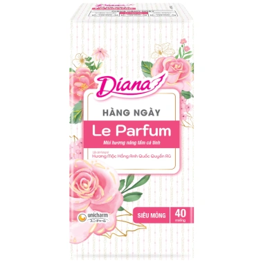 Băng vệ sinh Diana Le Parfum 6 gói 40 miếng – Hương nhài Ả Rập, mộc hồng Anh Quốc, giảm còn 208.000₫