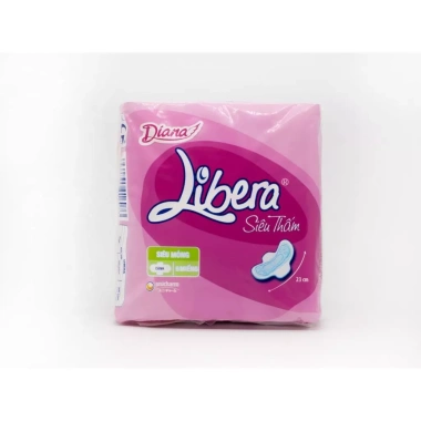 Băng vệ sinh Diana Libera siêu thấm có cánh 8 miếng, giá 78.000đ giảm từ 99.840đ