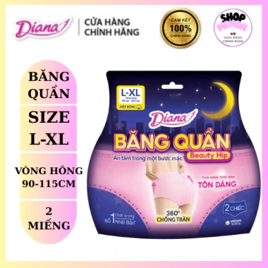 Băng Vệ Sinh Quần Diana Beauty Hip XL Gói 2 miếng – Giá 43.900, bảo vệ an toàn, thấm nhanh