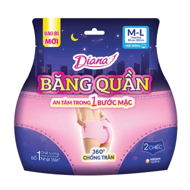Băng Vệ Sinh Quần Diana Beauty Hip XL Gói 2 miếng – Giá 43.900, bảo vệ an toàn, thấm nhanh 3 Băng Vệ Sinh Quần Diana Beauty Hip XL Gói 2 miếng – Giá 43.900, bảo vệ an toàn, thấm nhanh 3