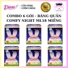 Băng vệ sinh quần Diana Comfy Night size ML 18 miếng - Thùng 6 gói, siêu mềm, thoải mái suốt đêm