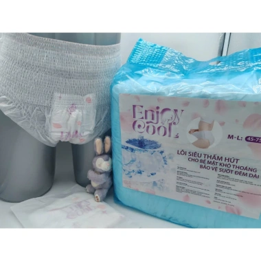 Băng vệ sinh quần Enjoy Cool 50 miếng, túi kháng khuẩn, size 35‑kg, chỉ 115.000₫