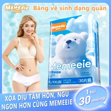Băng Vệ Sinh Quần Memeiee 30 miếng Quần Vô Hình Siêu Mềm Thấm Hút Tốt Giá Ưu Đãi 103.200