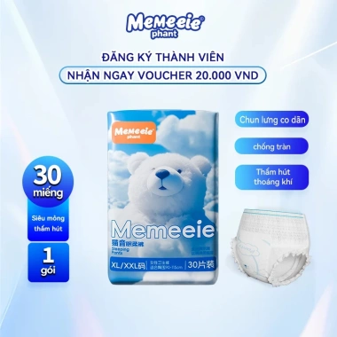 Băng Vệ Sinh Quần Memeiee 30 miếng Quần Vô Hình Siêu Mềm Thấm Hút Tốt Giá Ưu Đãi 103.200 10 Băng Vệ Sinh Quần Memeiee 30 miếng Quần Vô Hình Siêu Mềm Thấm Hút Tốt Giá Ưu Đãi 103.200 10