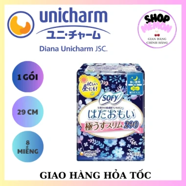 Băng vệ sinh Sofy Skin UT 29cm gói 8 miếng - Siêu mềm, thấm nhanh, giá 50k