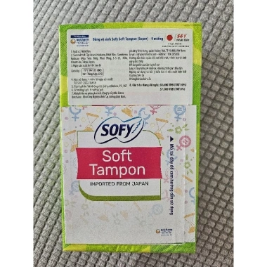 Băng vệ sinh SOFY TAMPON 9 ống + 10 gói combo - Siêu thấm, bảo vệ 24h, giá ưu đãi 530.000đ