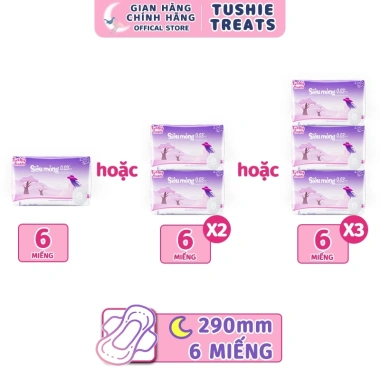 Băng Vệ Sinh Tushie Treats Ban Ngày Ban Đêm Nâng Cấp Siêu Thấm Siêu Mỏng Cánh Chống Tràn 15‑24‑29‑36cm Giá 16.000đ 11 Băng Vệ Sinh Tushie Treats Ban Ngày Ban Đêm Nâng Cấp Siêu Thấm Siêu Mỏng Cánh Chống Tràn 15‑24‑29‑36cm Giá 16.000đ 11