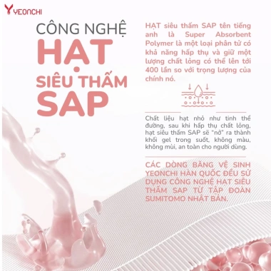 Băng vệ sinh Yeonchi Premium Hàn Quốc siêu mỏng 0.1cm, Ag+ kháng khuẩn, cao cấp