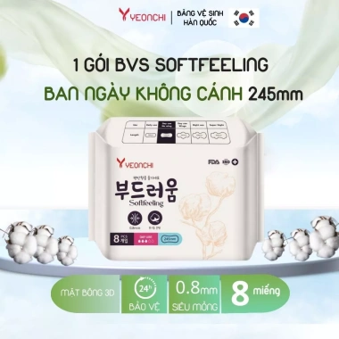 Băng vệ sinh Yeonchi Softfeeling siêu thấm hút, vách ngăn chống tràn, 19.600 VND 9 Băng vệ sinh Yeonchi Softfeeling siêu thấm hút, vách ngăn chống tràn, 19.600 VND 9