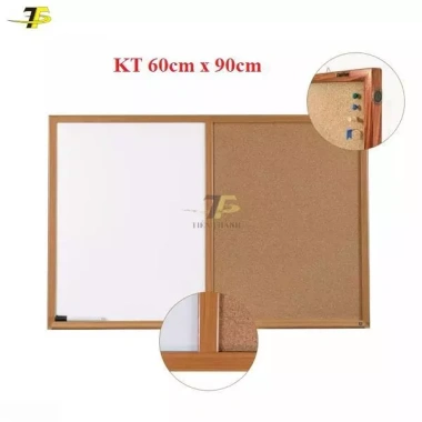 Bảng viết bút lông & ghim bần KT 60x90cm COMBO GHIM LIE Melamine – Giá chỉ 375.000₫