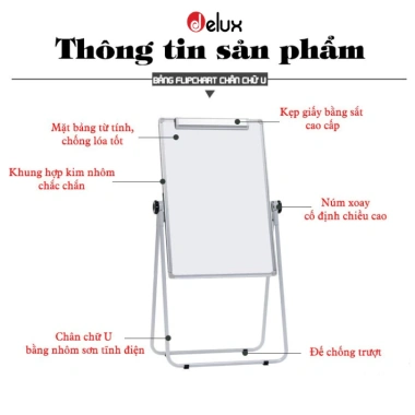 Bảng viết bút lông không dòng kẻ, chân gấp di động, chỉnh chiều cao, giá rẻ 650k