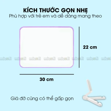 Bảng Viết Bút Lông Micofi Mini - Bảng Trắng Nhỏ Gọn, Phù Hợp Học Sinh và Văn Phòng, Giá 32.000đ 5