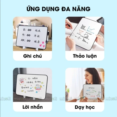 Bảng Viết Bút Lông Micofi Mini - Bảng Trắng Nhỏ Gọn, Phù Hợp Học Sinh và Văn Phòng, Giá 32.000đ 8