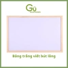 Bảng viết bút lông trắng khung gỗ treo tường decor bàn làm việc - 165.000₫
