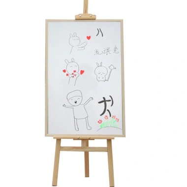 Bảng viết bút lông trắng khung gỗ treo tường decor bàn làm việc - 165.000₫