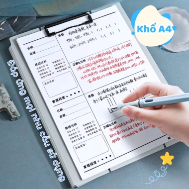 Bảng viết kẹp lưu trữ tài liệu đứng thẳng, chống thấm nước bụi, đựng đồ học tập 31.999₫