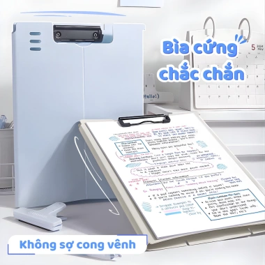 Bảng viết kẹp lưu trữ tài liệu đứng thẳng, chống thấm nước bụi, đựng đồ học tập 31.999₫