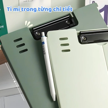 Bảng viết kẹp lưu trữ tài liệu đứng thẳng, chống thấm nước bụi, đựng đồ học tập 31.999₫