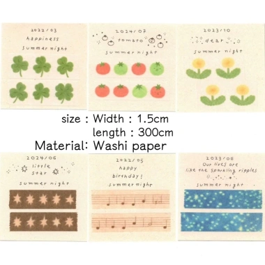 Băng Washi INS Jazzornot - Ô Vuông Hàn Quốc, DIY Trang Trí Journal, Giá 38.900₫ 8
