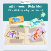 Bảng xếp hình gỗ Montessori cho bé 2-6 tuổi - Phát triển tư duy, 49.000₫ 3