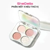Bảng xếp nếp SHEDELLA Highlighter 4 màu nâng cấp, mềm mại tự nhiên, lâu dài 5.5g 6