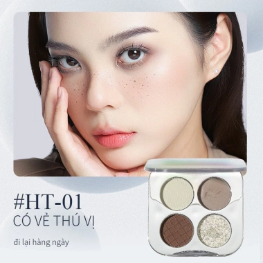 Bảng xếp nếp SHEDELLA Highlighter 4 màu nâng cấp, mềm mại tự nhiên, lâu dài 5.5g 8
