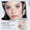 Bảng xếp nếp SHEDELLA Highlighter 4 màu nâng cấp, mềm mại tự nhiên, lâu dài 5.5g 9