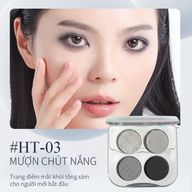 Bảng xếp nếp SHEDELLA Highlighter 4 màu nâng cấp, mềm mại tự nhiên, lâu dài 5.5g 10