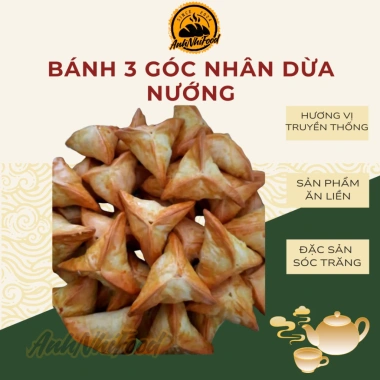 Bánh 3 gốc nhân dừa nướng Sóc Trăng - Thơm ngon, giá chỉ 35.000₫, giảm từ 44.800