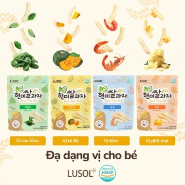 Bánh ăn dặm gạo lứt ALADDINVINA bổ sung lợi khuẩn Lusol - Giá 49.000₫ 3