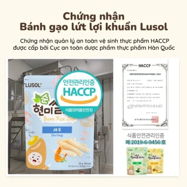 Bánh ăn dặm gạo lứt ALADDINVINA bổ sung lợi khuẩn Lusol - Giá 49.000₫ 6