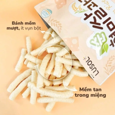Bánh ăn dặm gạo lứt ALADDINVINA bổ sung lợi khuẩn Lusol - Giá 49.000₫ 8