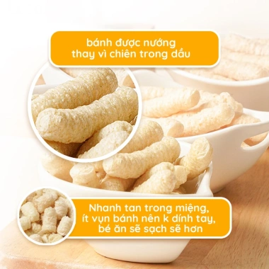 Bánh ăn dặm gạo lứt hữu cơ Lusol cho bé 6 tháng - Giá 41.000đ - ALADDIN VINA 3