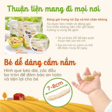 Bánh ăn dặm gạo lứt hữu cơ Lusol cho bé 6 tháng - Giá 41.000đ - ALADDIN VINA 7