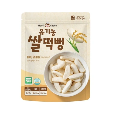 Bánh ăn dặm hữu cơ Mom’s Choice cho bé 6 tháng từ gạo Hàn Quốc, mềm tan, không chất bảo quản - 56k 10