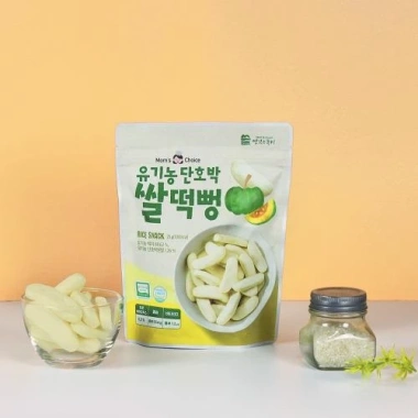 Bánh ăn dặm hữu cơ Mom’s Choice cho bé 6 tháng từ gạo Hàn Quốc, mềm tan, không chất bảo quản - 56k 12