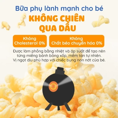 Bánh ăn dặm Lusol sữa chua chuối 12 tháng, vị thơm, không chiên dầu, dễ tan, giá 65.000đ 4 Bánh ăn dặm Lusol sữa chua chuối 12 tháng, vị thơm, không chiên dầu, dễ tan, giá 65.000đ 4