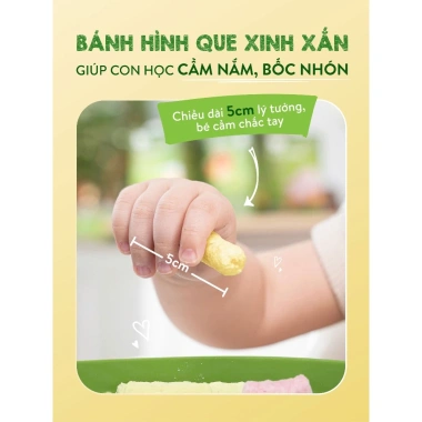 Bánh ăn dặm Mămmy vị trái cây giòn xốp tan nhanh, bổ sung vitamin cho bé 6 tháng - 89.000đ 2