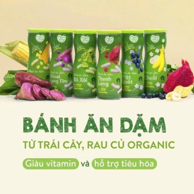 Bánh ăn dặm Mămmy vị trái cây rau củ 32-50g - Hỗ trợ tiêu hoá, giá ưu đãi 55.000đ
