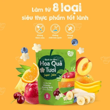 Bánh ăn dặm rau củ Mămmy 25g giàu chất xơ, vitamin, khoáng chất – Giá chỉ 89.000đ 2