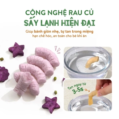 Bánh ăn dặm thanh Mămmy rau củ Việt Nam 30g cho bé 6 tháng Giá ưu đãi 65.000₫ 5