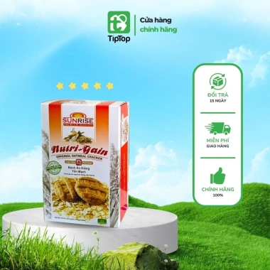 Bánh ăn kiêng yến mạch gạo lứt hạt bí Sunrise nhập khẩu Malaysia 178g - Giá 64.998₫
